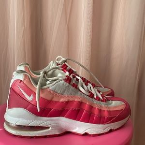 Pink white and sliver air max 95